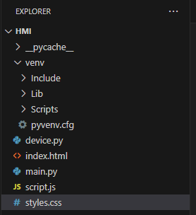 styles css in the root directory