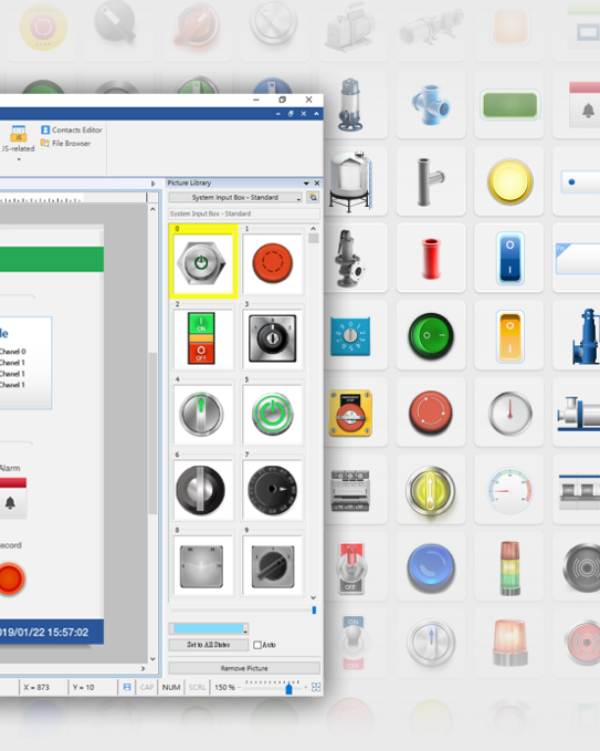 Weintek’s EasyBuilder Pro features a graphical, user-friendly interface