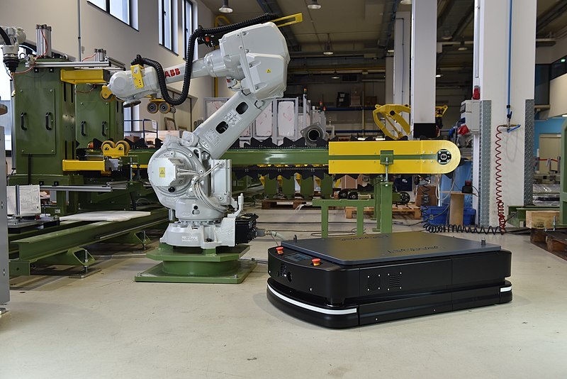 AMR and robot working together