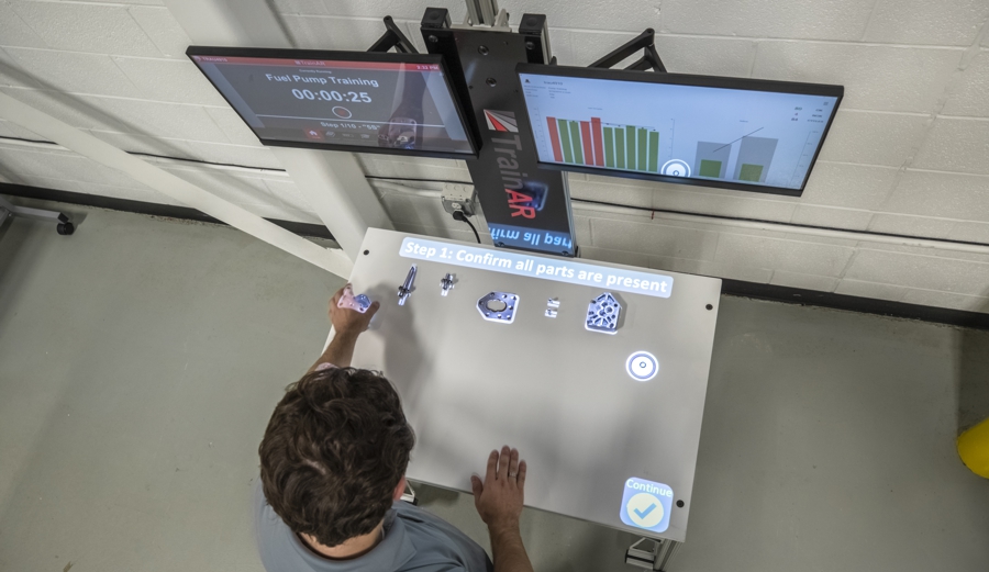 LightGuide augmented reality (AR) assembly