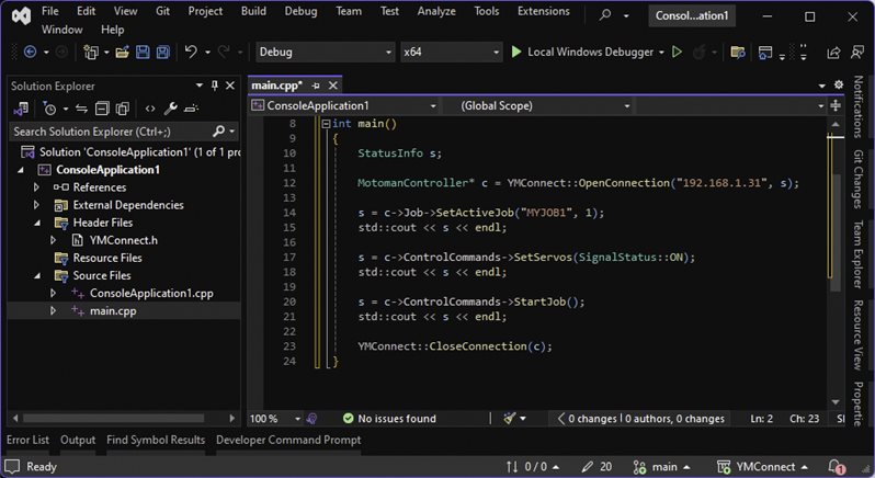 A look at the YMConnect user interface
