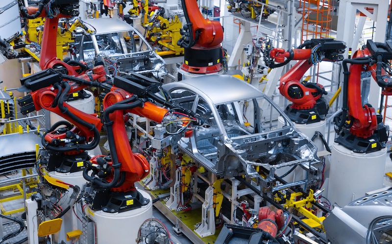 automated automotive manufacturing robots