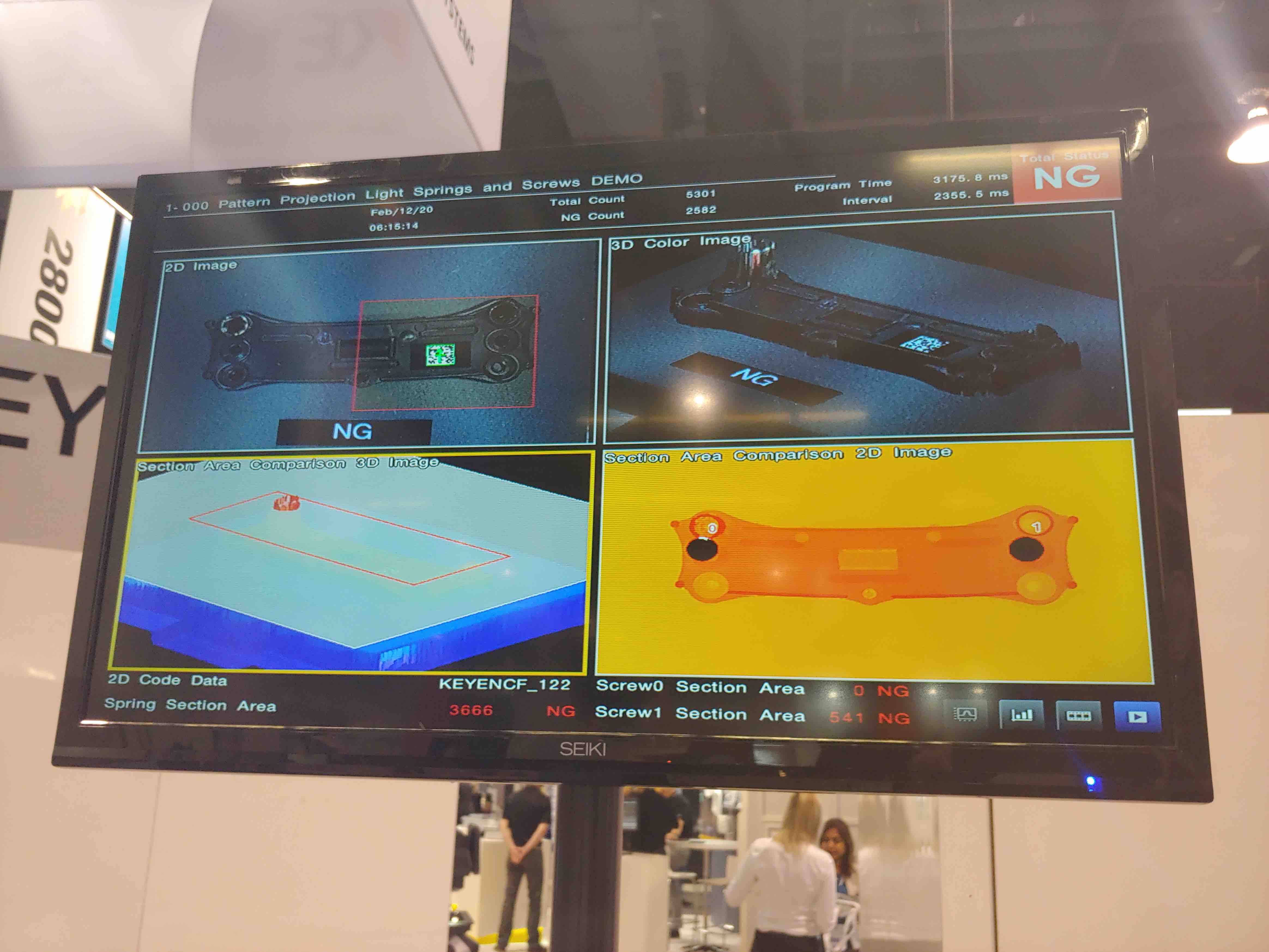 keyence vision systems on display