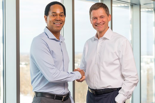 CEO's shaking hands
