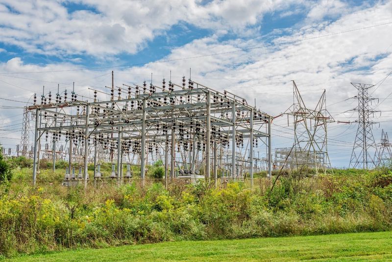 electrical grid power station