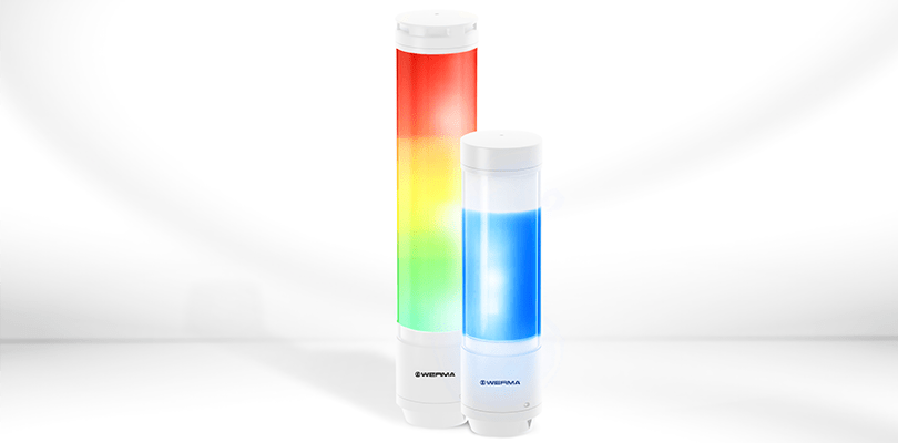 full range of colors available with WERM LED stack lights
