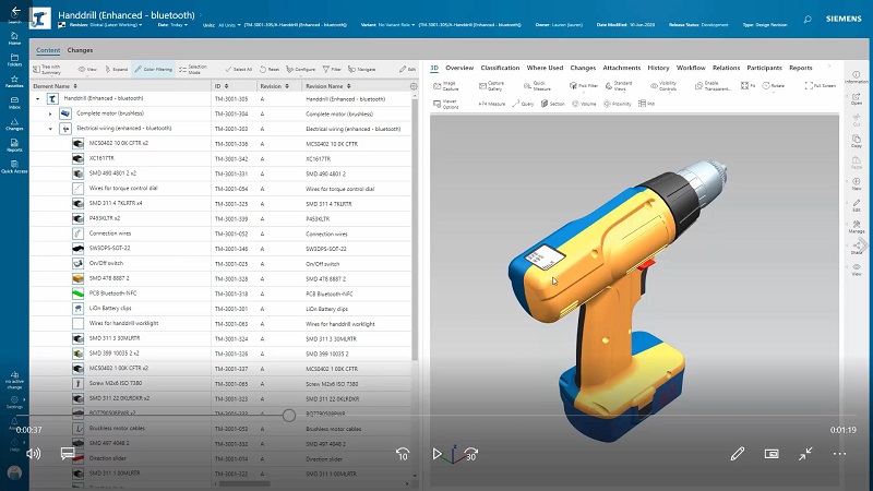 Siemens PLM interface