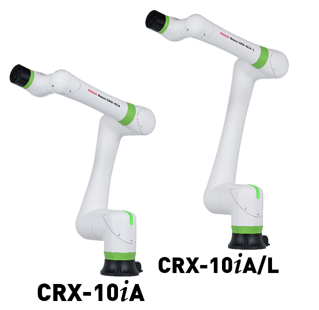Two of the new cobots featured by FANUC this week. 