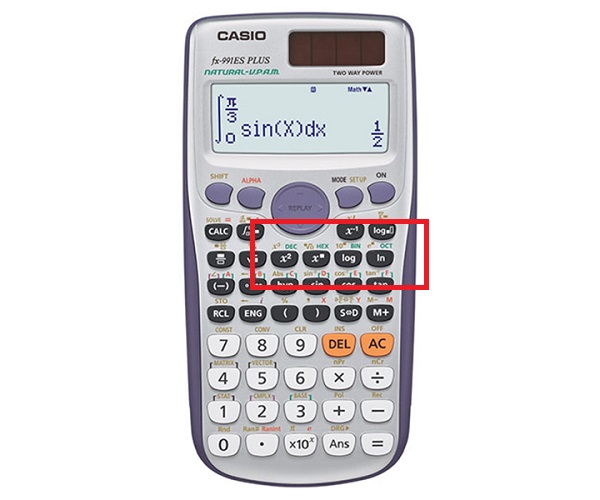 Calculator with Bin to Dec to Hex conversion options