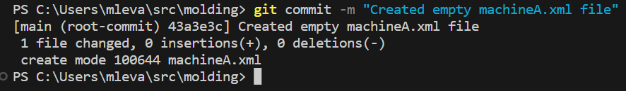 How do I commit a file to git?