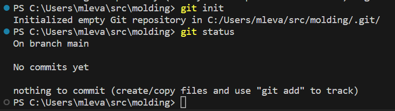 How do I check the status of a git repository?