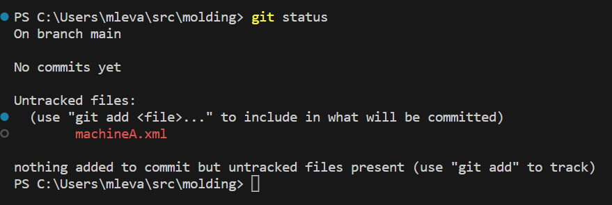 How do I run a git status command?