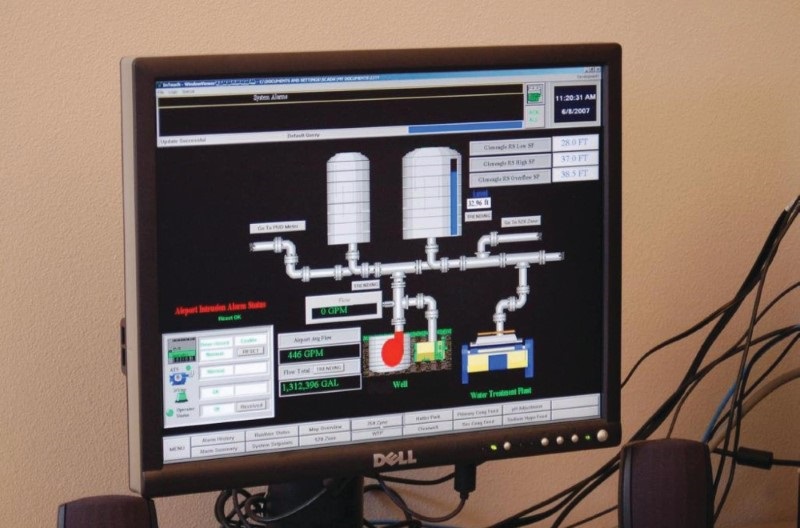 system used to monitor and control drinking water reservoirs