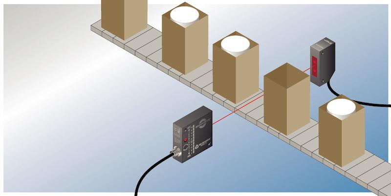 Through beam laser sensor