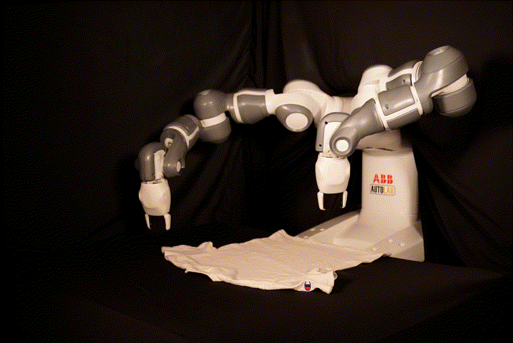 Artist conception of ABB bimanual robot using SpeedFolding