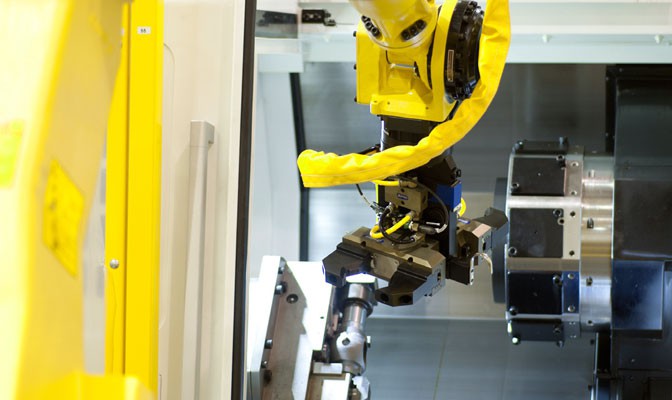 machine tending robot
