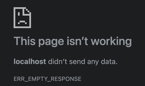 Error message to be handled in Part 5 of the series