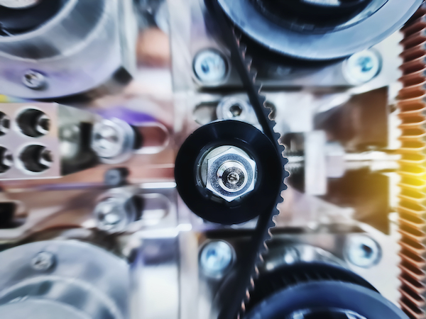 Inside nearly every machine, a selection of gears, belts, and chains send power to the final mechanisms.