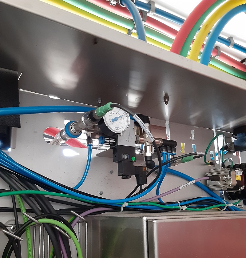 Festo pneumatic regulator and filter for control of actuators