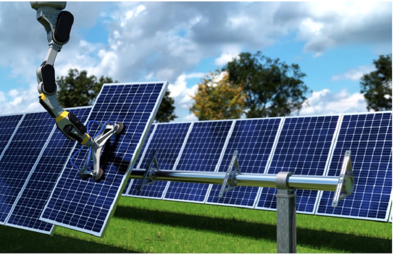 RE2 and JLG for solar field construction