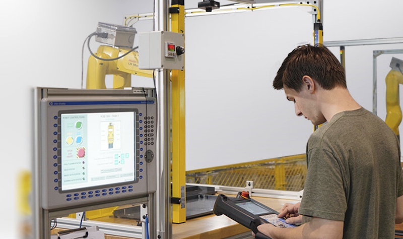 student using the apprenticeship program