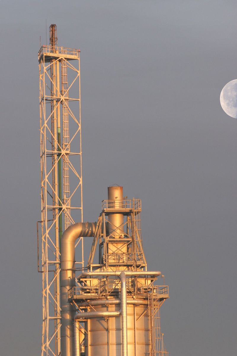 vent stack and boiler