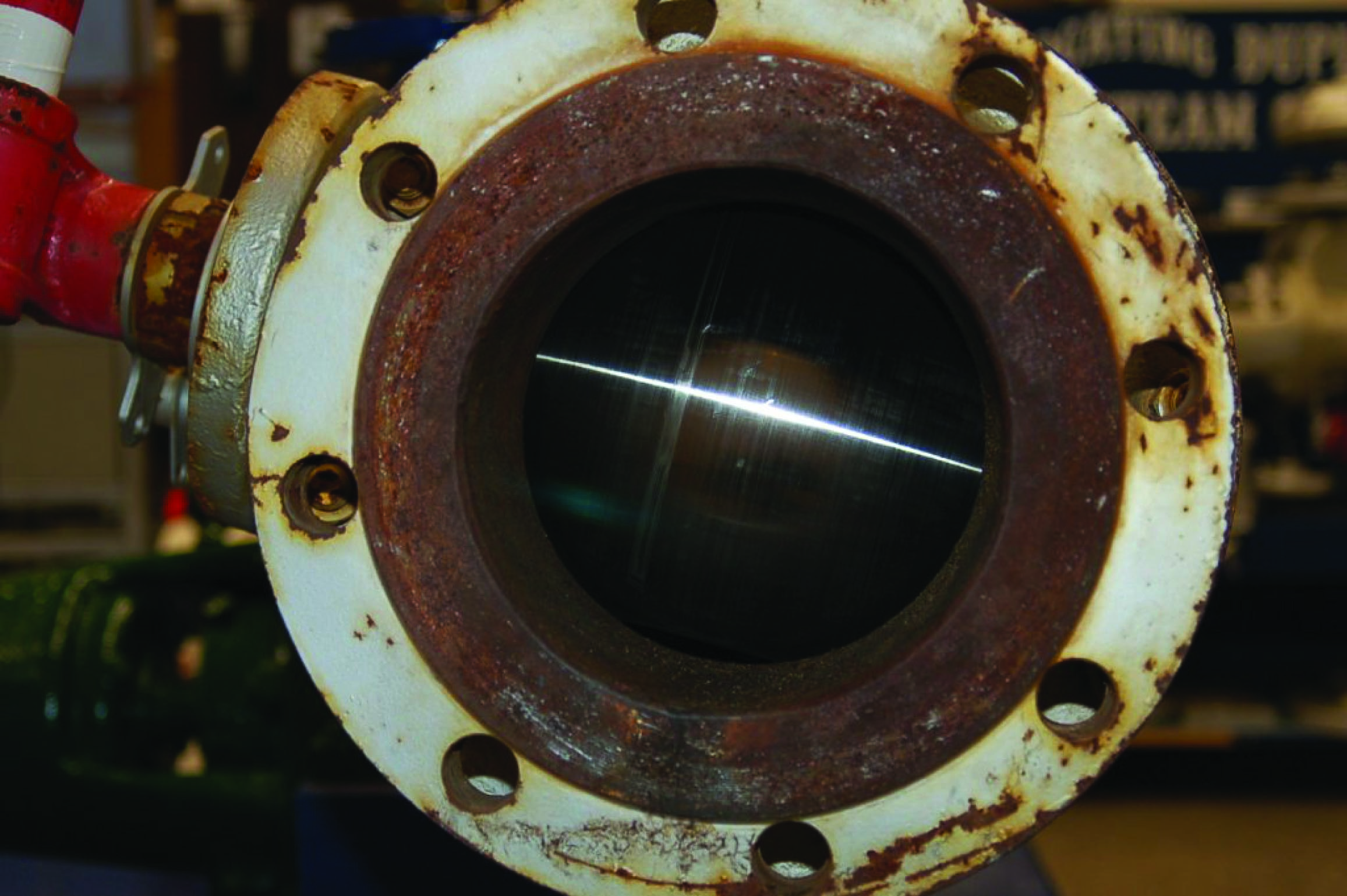 hand-operated ball valve closed