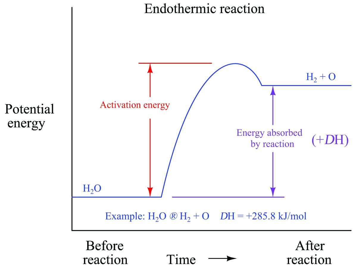 endothermic reaction graphical form