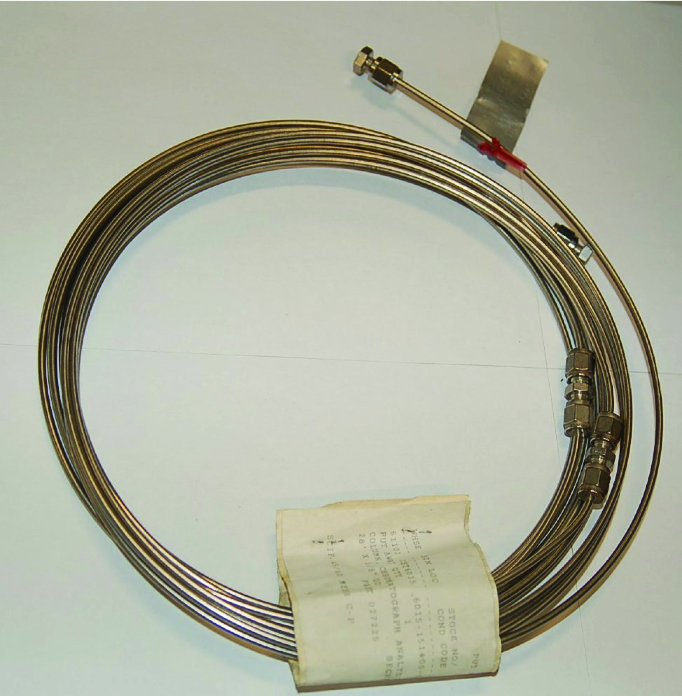 A typical gas chromatograph column