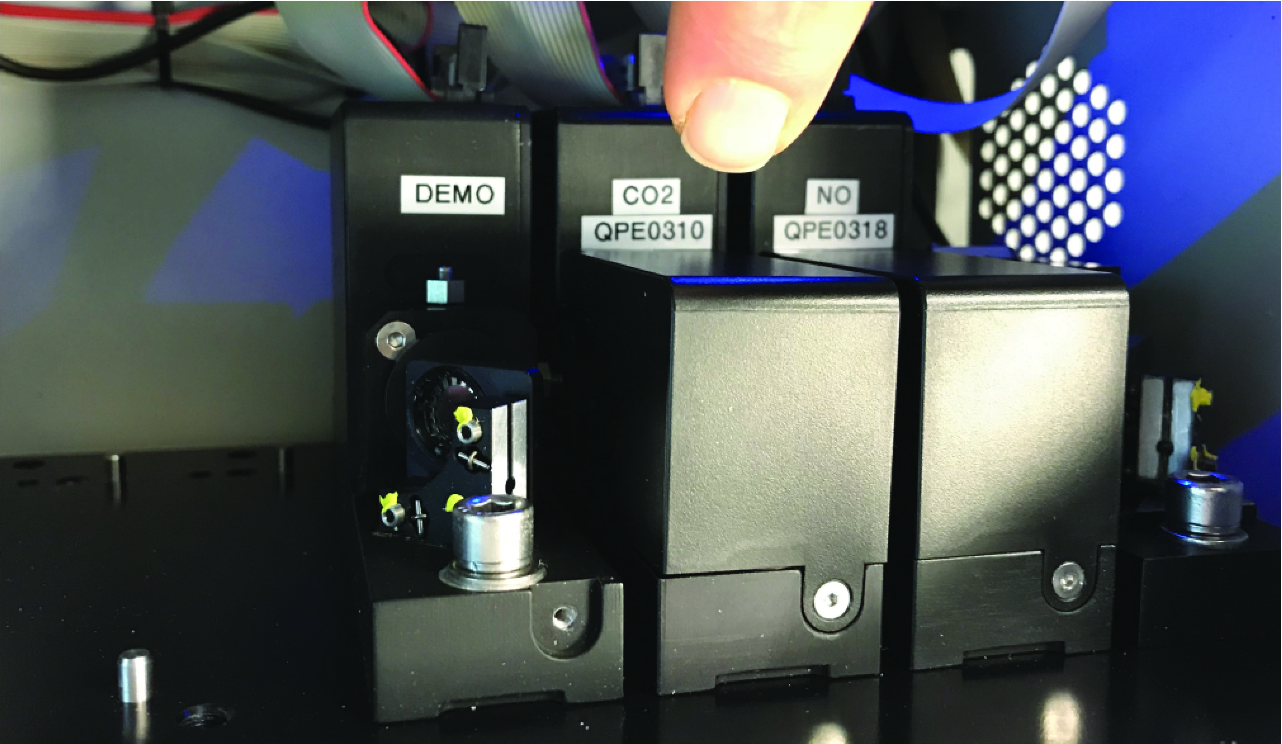 Three laser sources