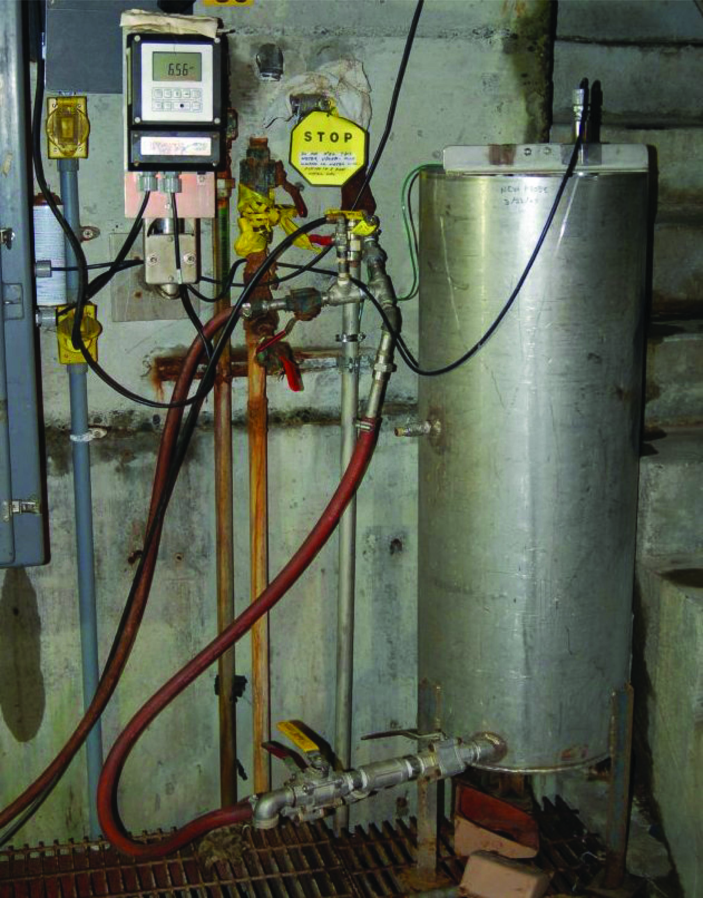 pH measurement system for the “outfall” flow of water from an industrial facility