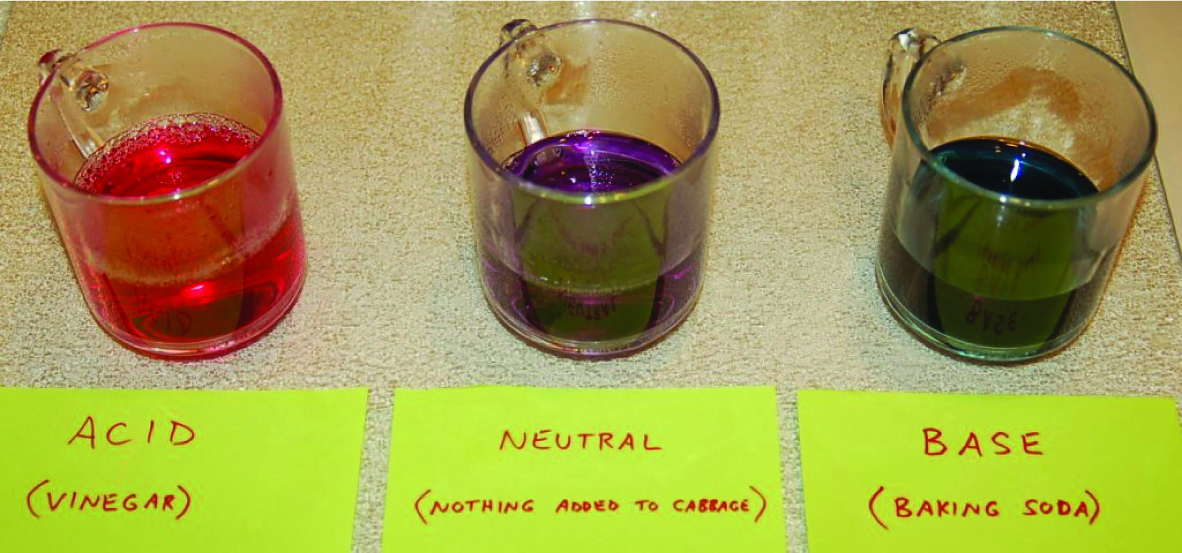 striking differences in the color of each solution