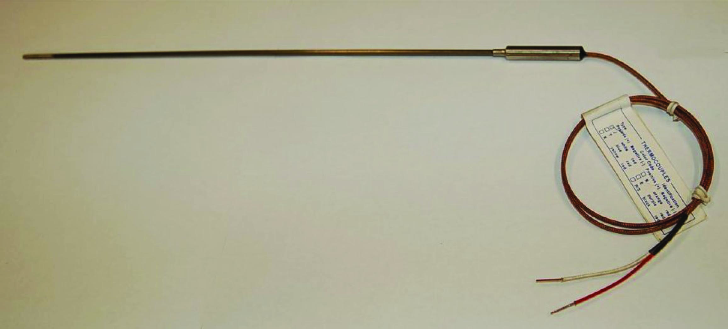 photograph a type J thermocouple