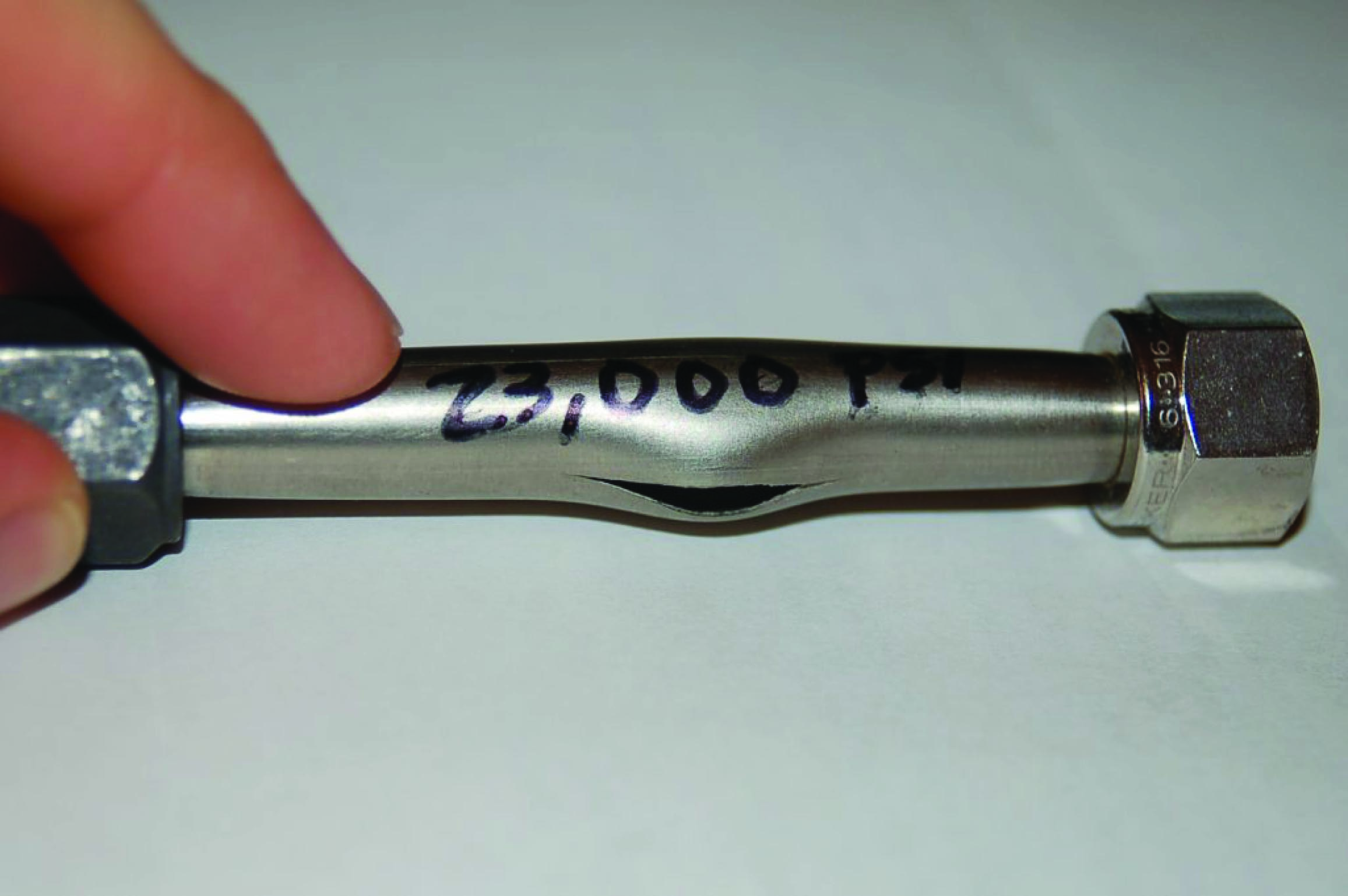 the strength of a typical instrument tube fitting