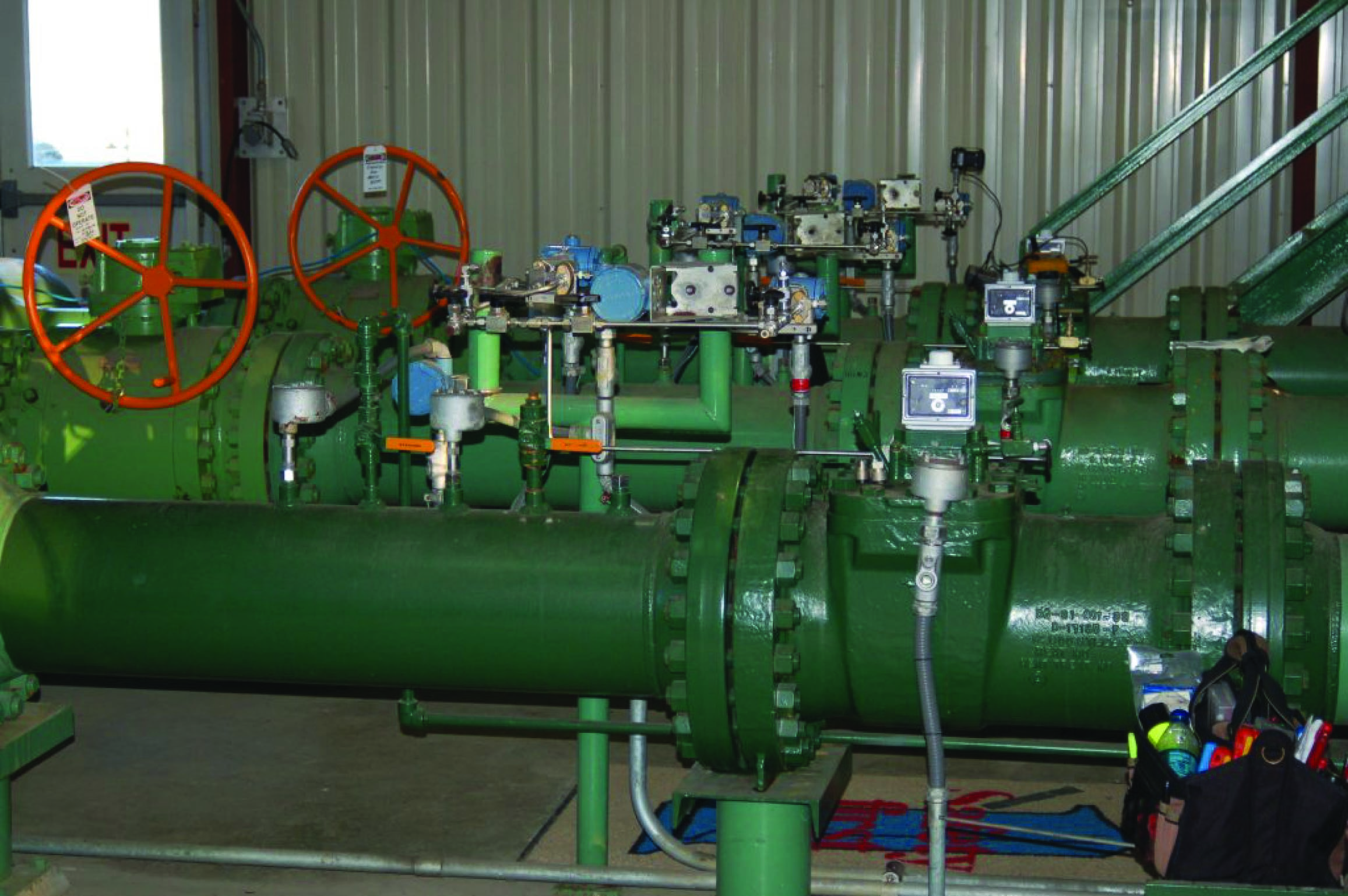 three AGA7-compliant installations of turbine flowmeters