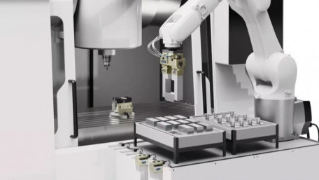 Schunk System Enables Automatic, Quick Change of Gripper Fingers