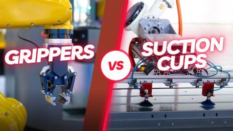 Grippers vs. Suction Cups: Choosing the Right End-of-Arm Tooling