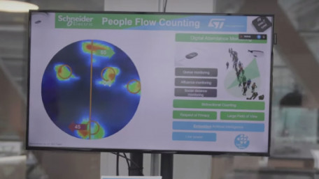 STMicroelectronics and Schneider Electric Partner on IoT People-Counting Sensor